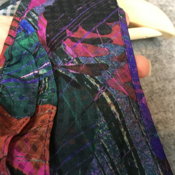 Lane Bryant Top 14 Blouse Floral Ruffle Scoop Neck Sleeveless Tan Career Casual - Picture 8 of 13